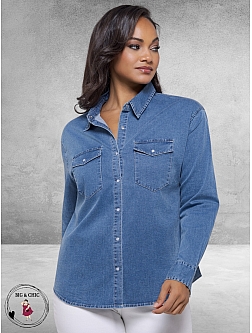 FOX FACTOR Blouse Toni Skyline Blue